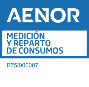 Sello medicion reparto consumo AENOR